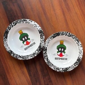 Vintage 1996 Marvin the Martian Zak Designs Melamine Bowls Set of 2 Looney Tunes